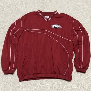 Vintage Arkansas Razorback 58 Sports Windbreaker Pullover